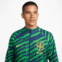 Brasil Academy Pro Men's Full-Zip Knit Soccer Jacket. Nike.com