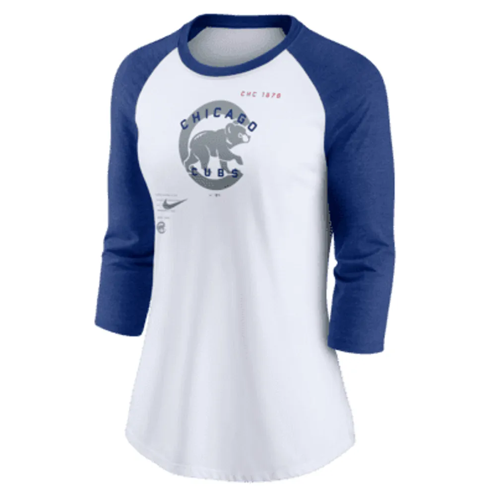 Seattle Mariners Nike MLB Tri-Blend Raglan 3/4-Sleeve T-Shirt