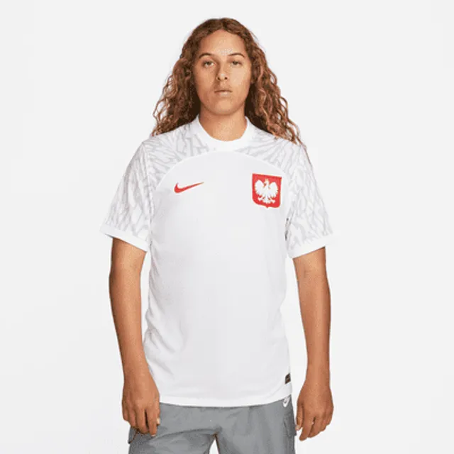 :Nike Croatia 2022 LS Dri-Fit Stadium Home Jersey - White  / Red