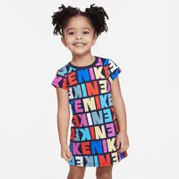 Nike Block Printed Tee Dress Little Kids' Dress. Nike.com