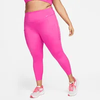 Nike Go Women's Firm-Support High-Waisted 7/8 Leggings with Pockets (Plus Size). Nike.com