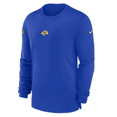 Los Angeles Rams Sideline Coach Men’s Nike Men's Dri-Fit NFL Polo in Blue, Size: Medium | 00MG4NP95-0BW