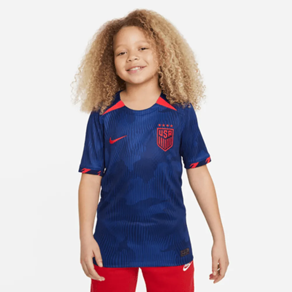 USWNT (4-Star) 2023 Stadium Away Big Kids' Nike Dri-FIT Soccer Jersey. Nike.com