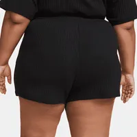 Nike Sportswear Women's High-Waisted Ribbed Jersey Shorts (Plus Size). Nike.com