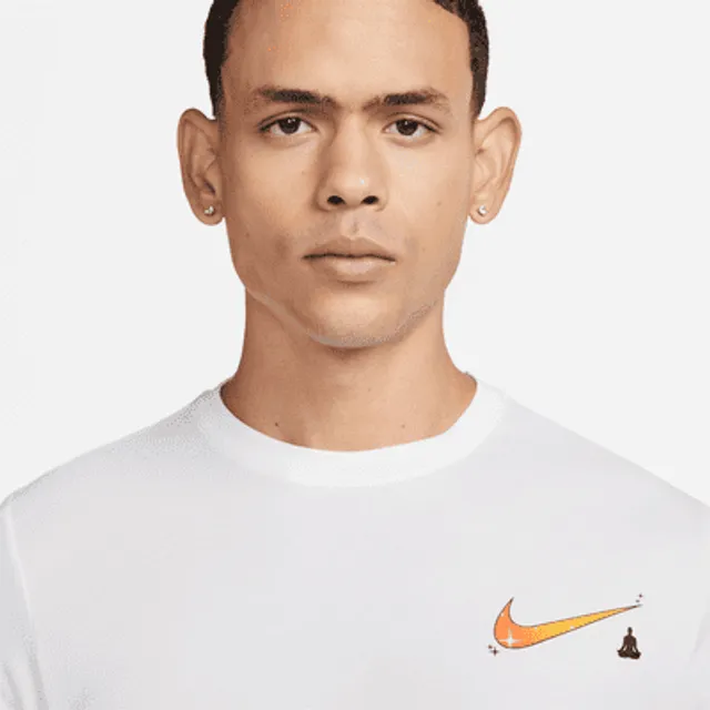 Nike t-shirt with double logo in white