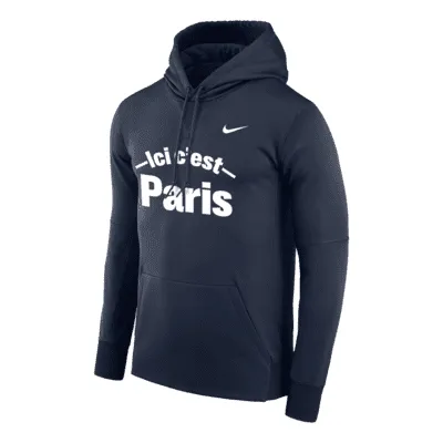 Paris Saint-Germain Men's Nike Therma-FIT Pullover Hoodie. Nike.com