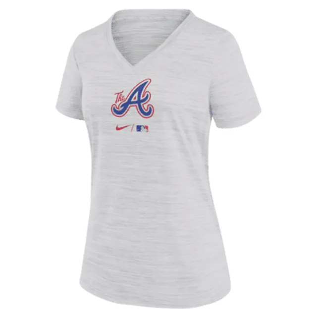 Nike Dri-FIT City Connect Velocity Practice (MLB Los Angeles Angels)  Women's V-Neck T-Shirt.