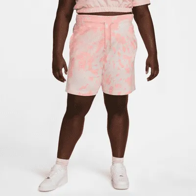 Nike Sportswear Women's High-Waisted Jersey Cloud-Dye Shorts (Plus Size). Nike.com