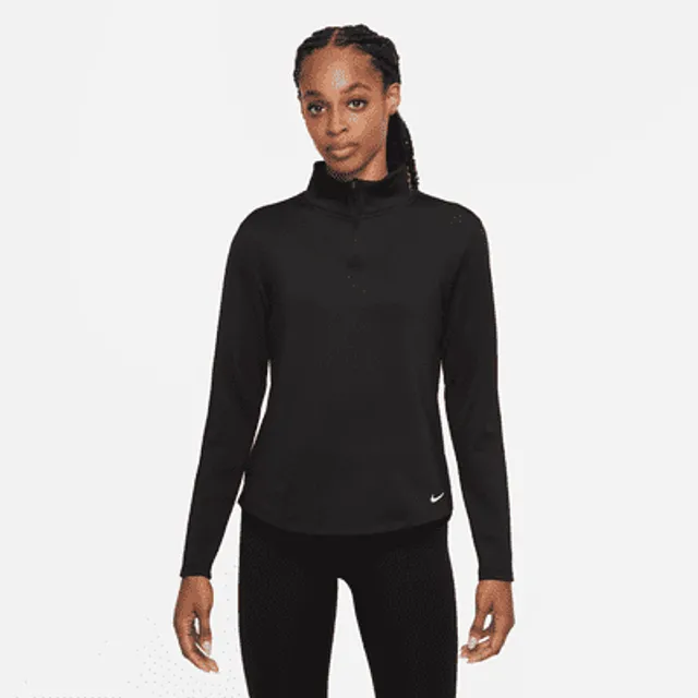 Nike Dri-FIT Swoosh Run 1/4 Zip Black/Off Noir/Reflective Silv