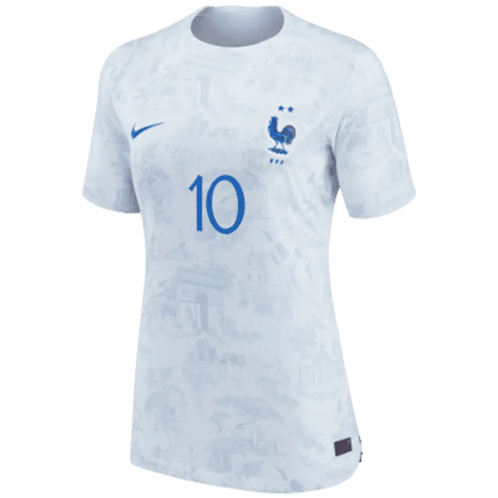 France Home Stadium Shirt Long Sleeve 2022 - Kids - Kylian Mbappé 10