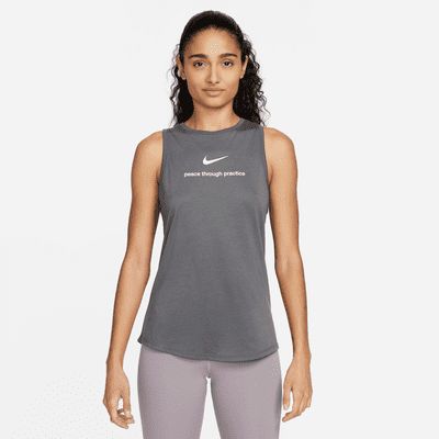 Débardeur de yoga à encolure haute Nike Dri-FIT pour Femme. FR
