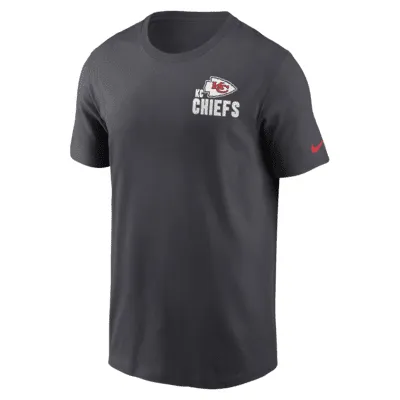 Nike Gray Kansas City Chiefs Logo Essential T-shirt for Men