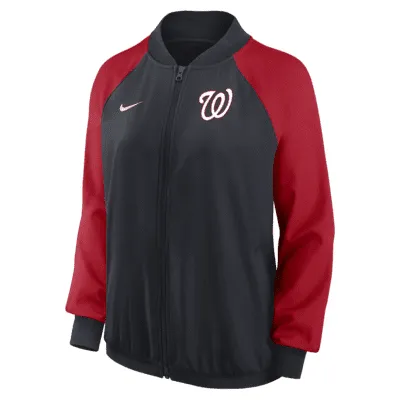 Nike Dri-FIT Team (MLB Washington Nationals) Women's Full-Zip Jacket. Nike.com