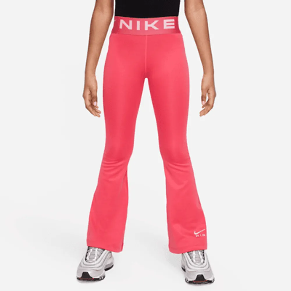 Nike dri fit mid rise flare leggings size L