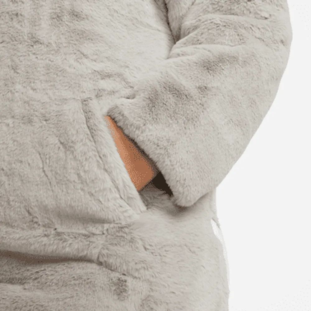 Nike Sportswear Plush Women's Faux Fur Long Jacket (Plus Size). Nike.com