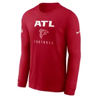 NEW Atlanta Falcons Nike Dri-Fit Red Tee T-Shirt Men's Size Men&