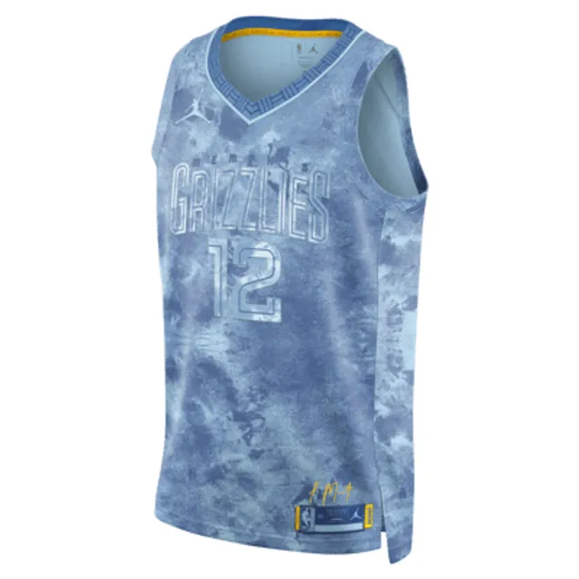 Men's Memphis Grizzlies Ja Morant Nike Navy Icon Name & Number Performance  T-Shirt