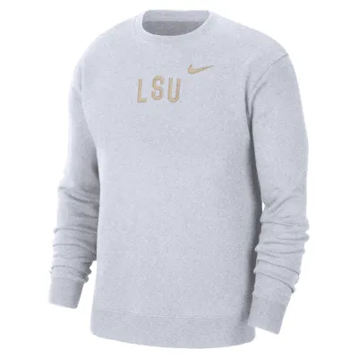 LSU Men's Nike College Crew-Neck Sweatshirt. Nike.com