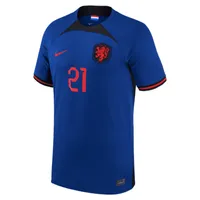 Netherlands National Team 2022/23 Stadium Away (Frenkie de Jong) Big Kids' Nike Dri-FIT Soccer Jersey. Nike.com