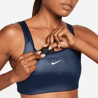Nike Dri-FIT Swoosh Women s Medium-Support 1-Piece Pad Sports Bra 