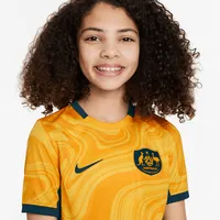 Australia 2023 Stadium Home Big Kids' Nike Dri-FIT Soccer Jersey. Nike.com