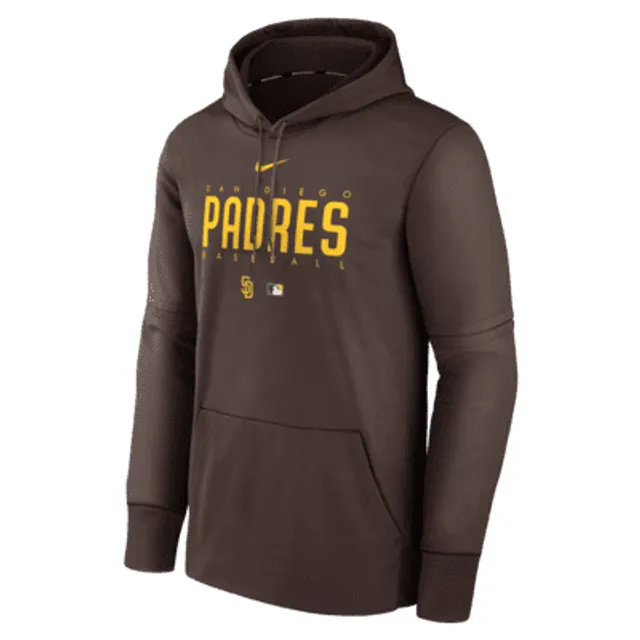 Men's Nike Brown San Diego Padres Statement Ball Game Pullover Hoodie Size: Medium