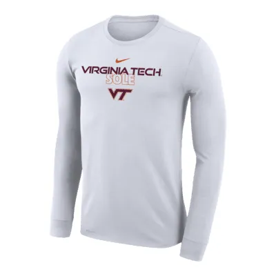 Virginia Tech Hokies Bench Men's Nike Dri-FIT College Long-Sleeve T-Shirt. Nike.com
