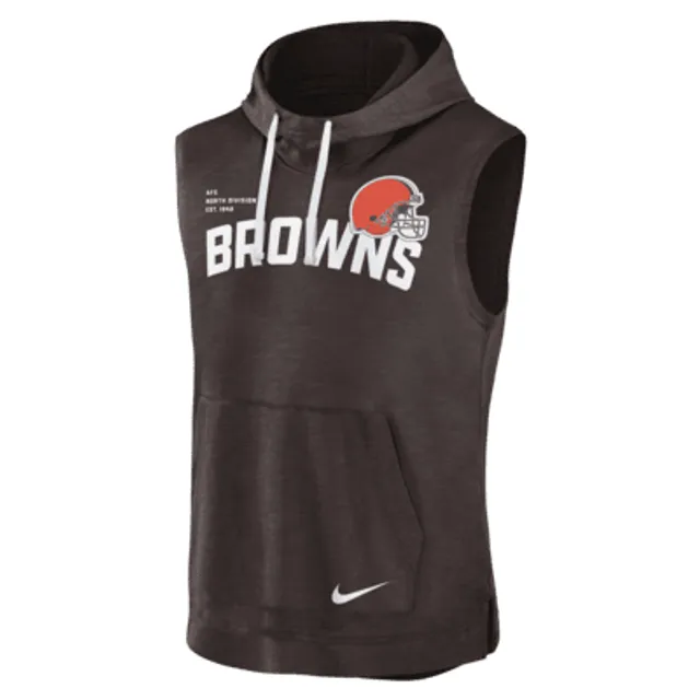 Cleveland Browns Nike Side Line Therma Hoodie - Youth