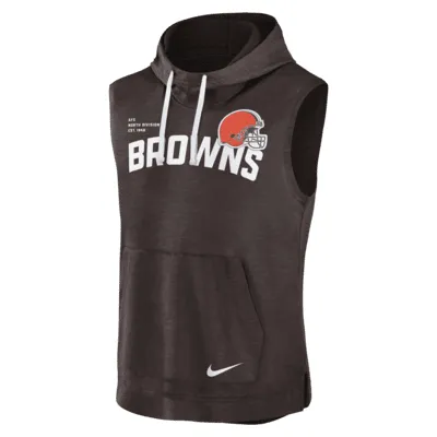 Nike Men's Rewind Club (NFL Cleveland Browns) Men’s Pullover Hoodie in Grey, Size: Medium | NKDK06GV1D-8XD