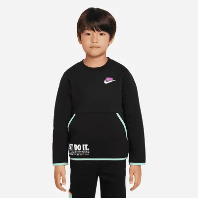 Nike Sportswear Illuminate Fleece Crew Little Kids' Top. Nike.com