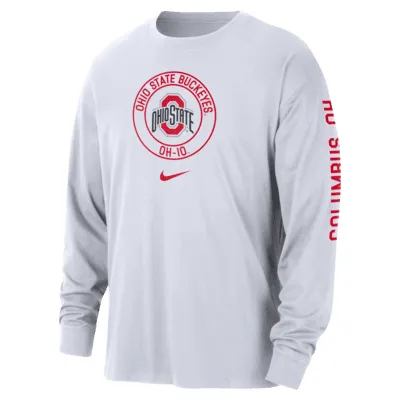 Ohio State Max90 Men's Nike College Long-Sleeve T-Shirt. Nike.com