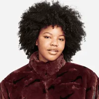 Nike Sportswear Women's Printed Faux Fur Jacket (Plus Size). Nike.com