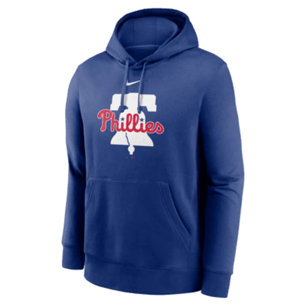 Men's Nike Red Atlanta Braves Team Lettering Club Pullover Hoodie