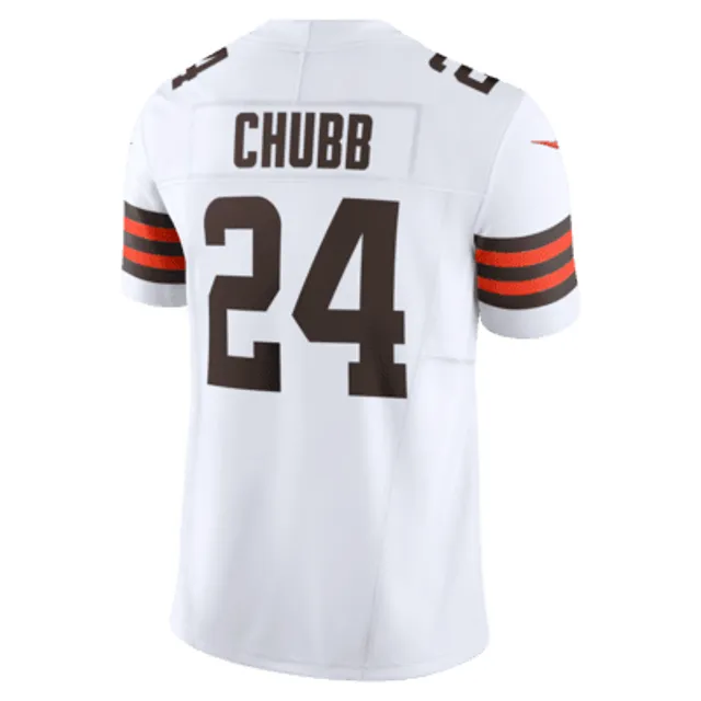 Men's Nike Nick Chubb Orange Cleveland Browns Inverted Legend Jersey