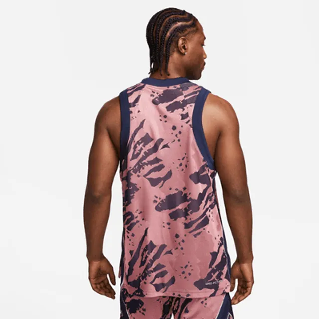 Nike Basketball Dna Camo Tank in Black for Men