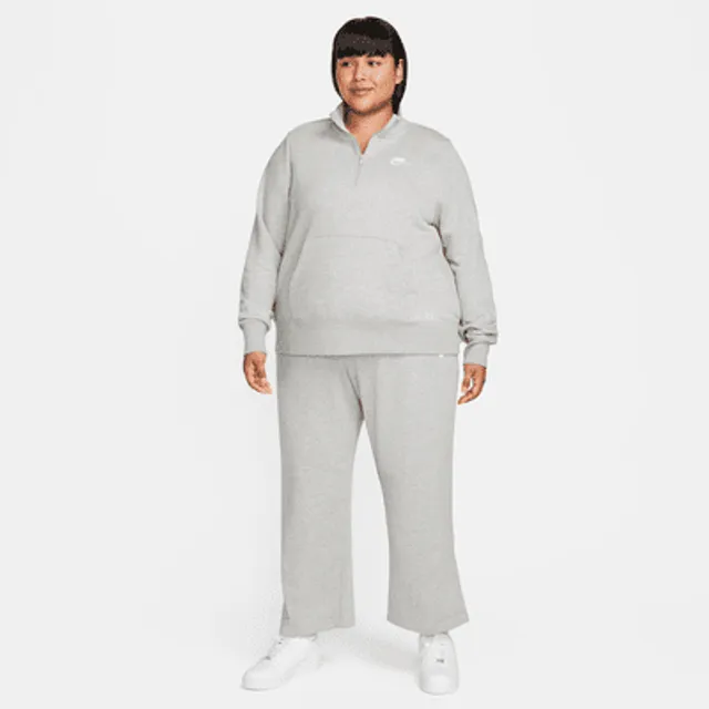 Nike Sportswear Club Fleece Women's Mid-Rise Wide-Leg Sweatpants (Plus Size).  Nike.com