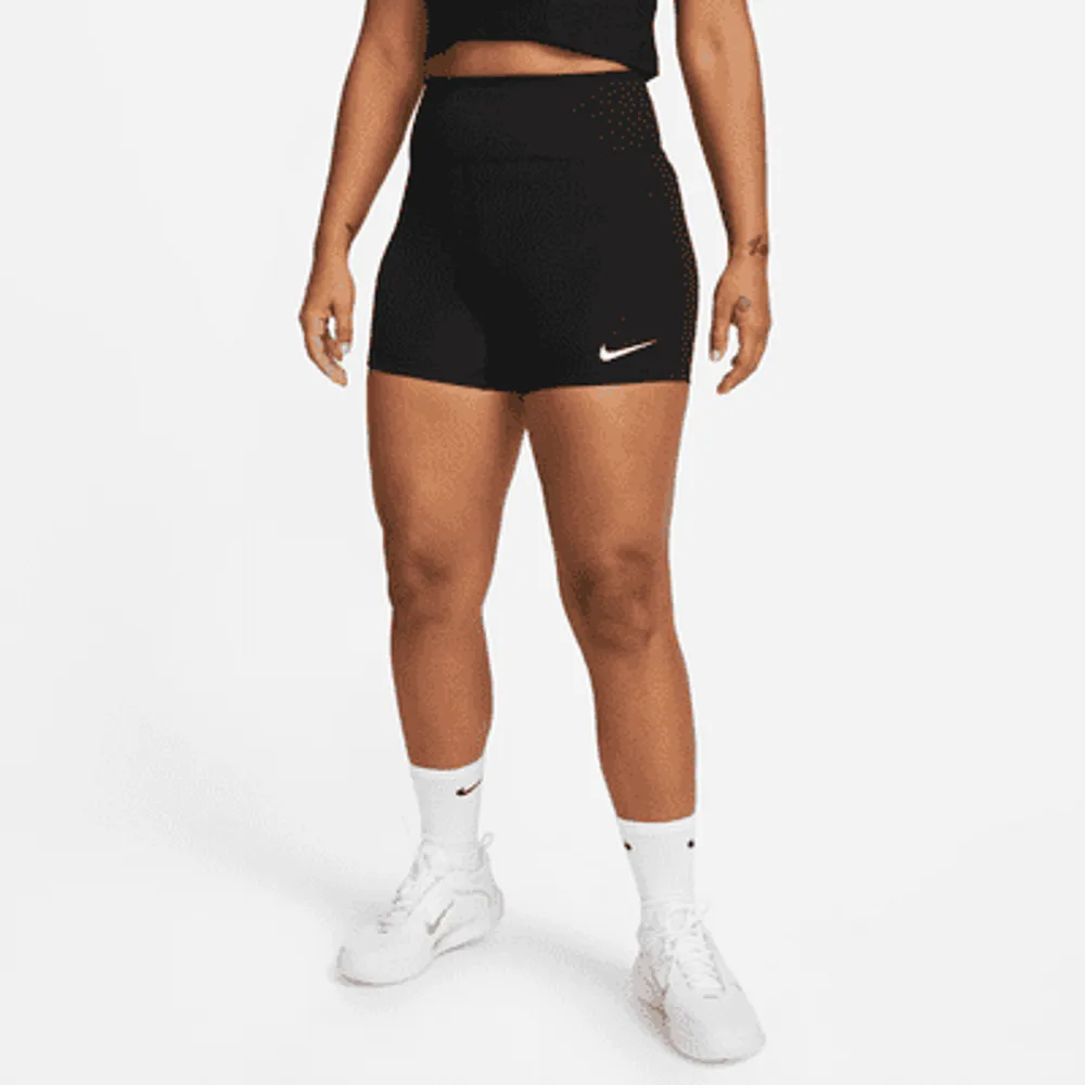 Nike Dri-FIT Advantage Women's High-Waisted 10cm (approx.) Tennis Shorts.  UK