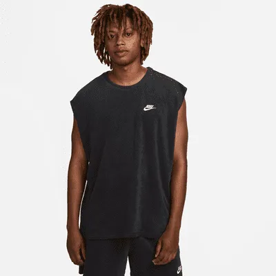 Nike Sportswear Club Fleece Men's Terry Sleeveless Top. Nike.com