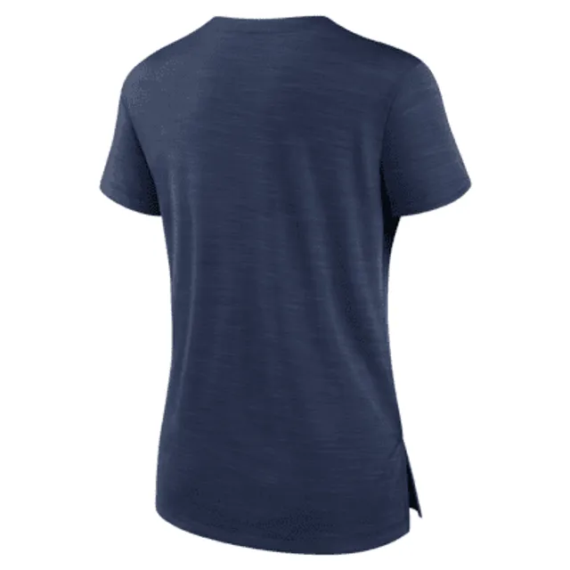 Nike Breathe Pure Pride (MLB Cleveland Guardians) Women's Notch Neck T-Shirt.  Nike.com