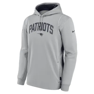 Nike Therma Athletic Stack (NFL New England Patriots) Men's Pullover Hoodie. Nike.com