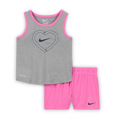 Nike Dri-FIT Happy Camper Toddler Mesh Shorts Set. Nike.com