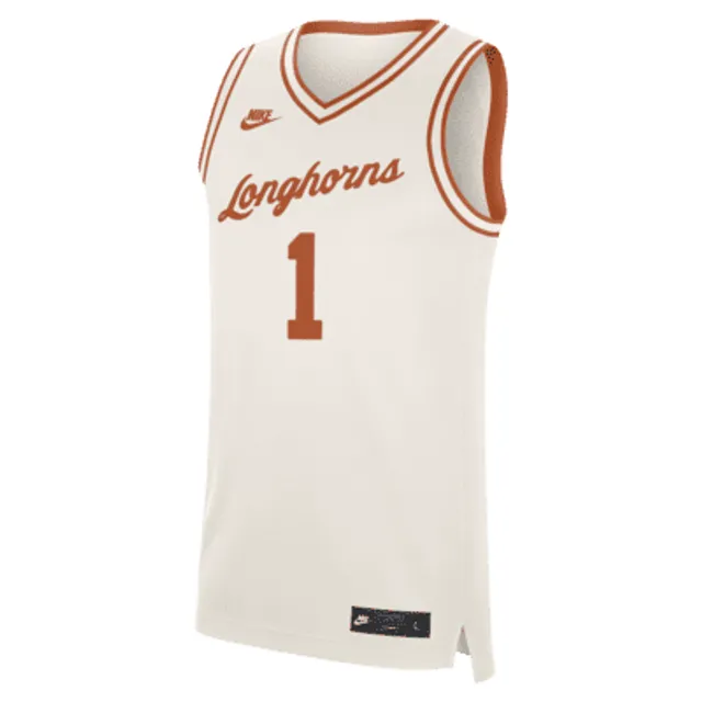 35 Texas Longhorns Nike Retro Replica Basketball Jersey - Texas Orange