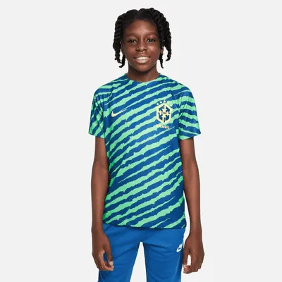 Brazil Big Kids' Nike Dri-FIT Pre-Match Soccer Top. Nike.com