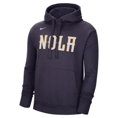 New Orleans Pelicans City Edition Men's Nike NBA Fleece Pullover Hoodie. Nike.com