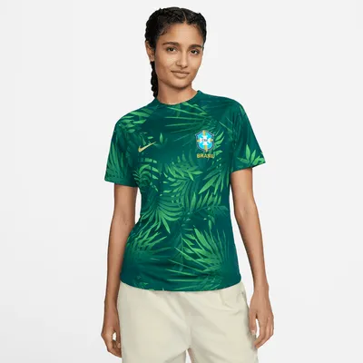 Brazil Academy Pro Women's Nike Dri-FIT Pre-Match Soccer Top. Nike.com