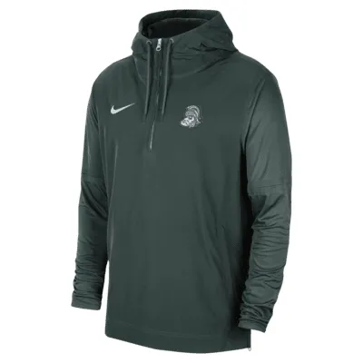 Men's Nike Orange Oklahoma State Cowboys Sideline Vapor Fly Rush Half-Zip  Pullover Jacket