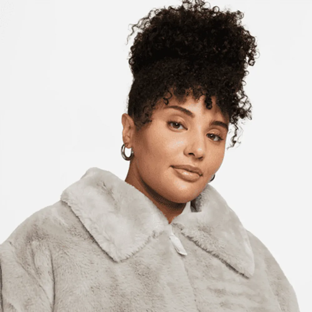 Nike Sportswear Plush Women's Faux Fur Long Jacket (Plus Size). Nike.com