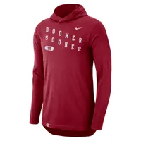 Oklahoma Men's Nike Dri-FIT College Hooded Long-Sleeve T-Shirt. Nike.com