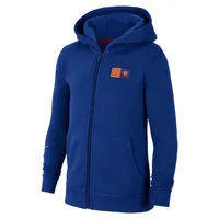 FC Barcelona Club Fleece Big Kids' Full-Zip Hoodie. Nike.com