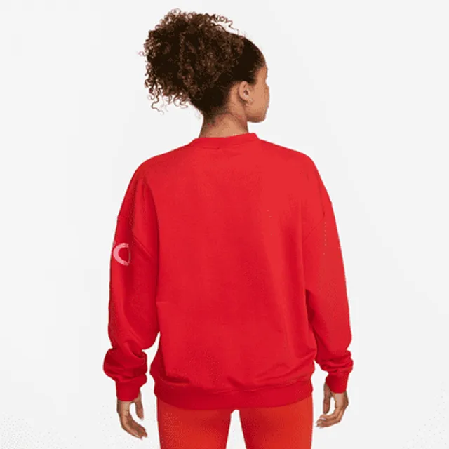 Nike Dri-FIT Get Fit Women's French Terry Graphic Crew-Neck Sweatshirt.  Nike.com